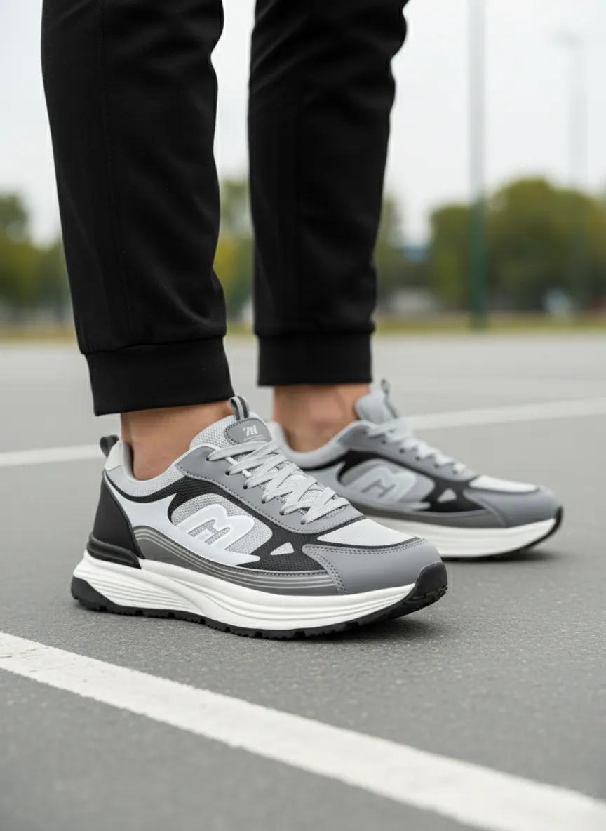 IMG_20260109_200309 Men Gray Sports Shoes-G17 - Image 1