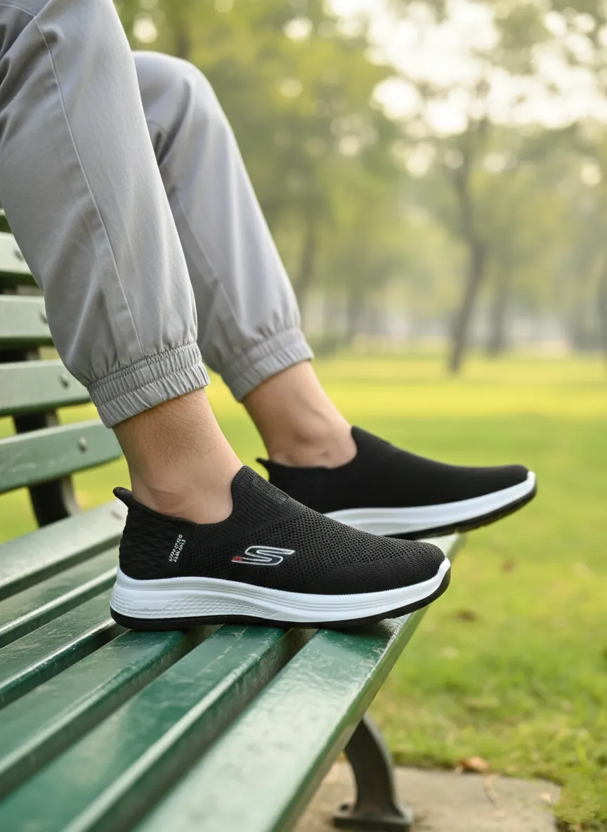 IMG_20260111_125145 Men Black Sports Shoes-G19 - Image 1